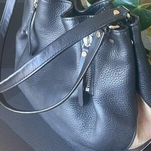 Burberry Black Leather Shoulder Bag